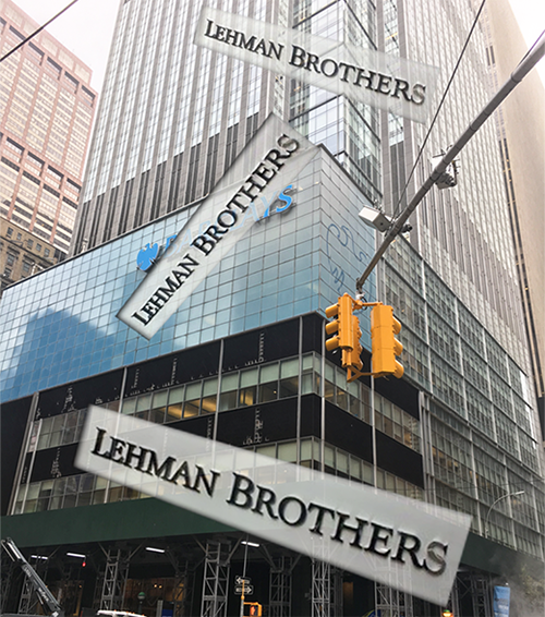 リーマン・ブラザーズ本社があったニューヨークのビル(2018年9月10日)