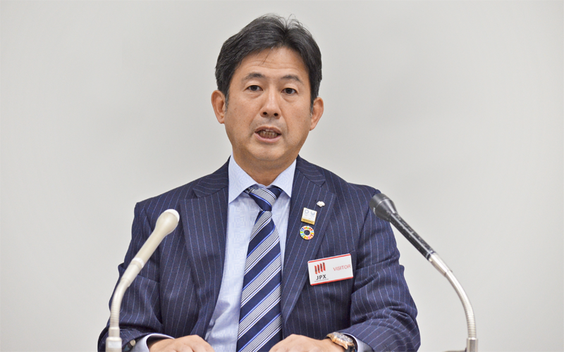 2002年3月期以降で上半期として最高益を計上した野村ホールディングスの北村CFO(10月29日)