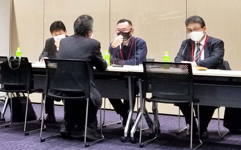 3月には「しんくみ新現役交流会」の第1次面談を実施した（全国信用組合会館、全信組連提供）